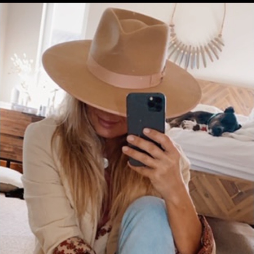 Western-Style Rancher Hat by Lack of Color Size Small in beige  like new - Picture 13 of 13